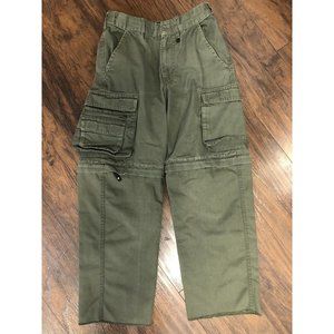 Boy Scouts Uniform Pants Boys 8 Convertible Cargo Green Outdoors Hiking BSA